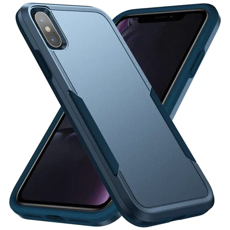 Pioneer Armor Heavy Duty PC + TPU Shockproof Case For iPhone XS Max - For iPhone XS Max / Blue - Apple Accessories