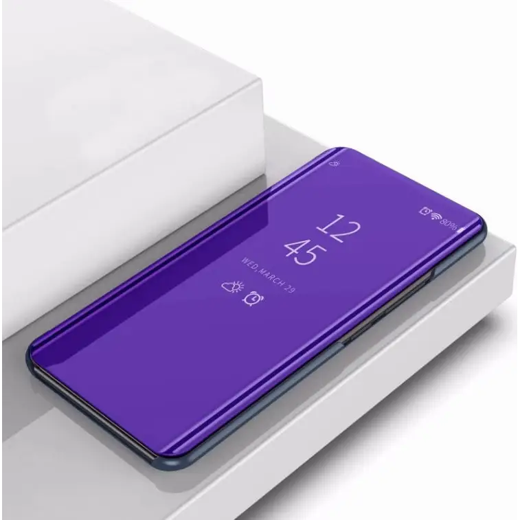 Plating Mirror Left and Right Flip Cover with Bracket Holster for iPhone XIR 2019 For iPhone 11 - For iPhone 11