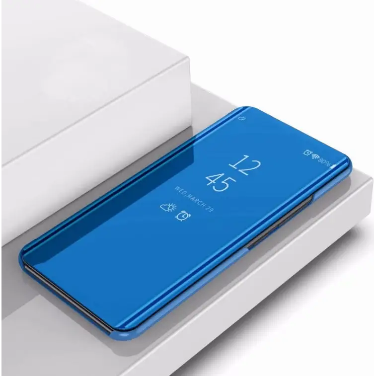 Plating Mirror Left and Right Flip Cover with Bracket Holster for iPhone XIR 2019 For iPhone 11 - For iPhone 11 / Blue