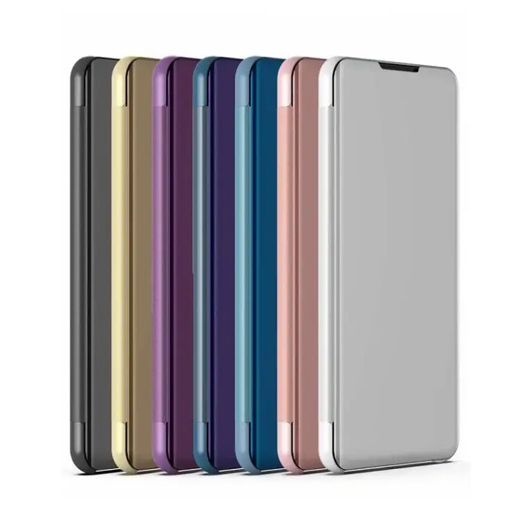 Plating Mirror Left and Right Flip Cover with Bracket Holster for iPhone XIR 2019 For iPhone 11 - Apple Accessories
