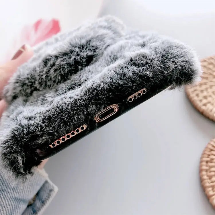 Plush Phone Protect Case with Mirror For iPhone 11 For iPhone 11 Pro For iPhone 11 Pro Max For iPhone X / XS For iPhone