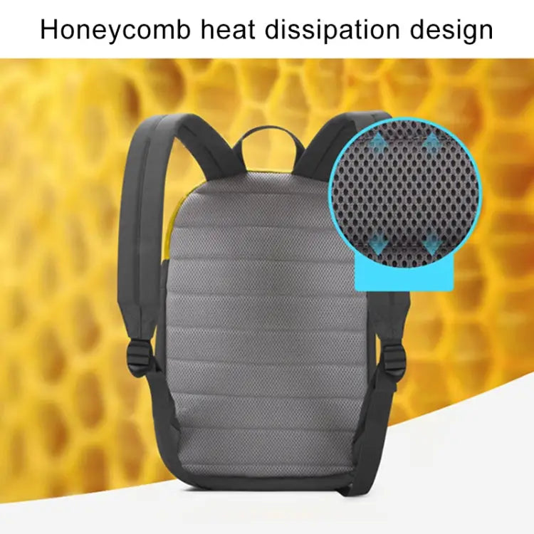 POFOKO XY Series 14-15.4 inch Fashion Color Matching Multi-functional Backpack Computer Bag Size: M