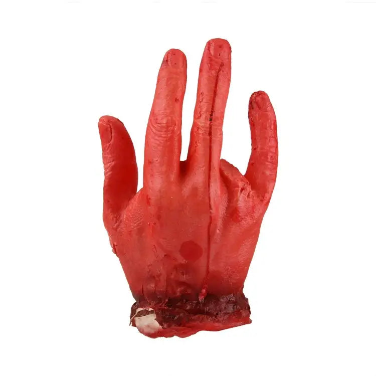 Popular Scary Halloween Prop Bloody Four Finger Fake Hand Four Finger - Four Finger
