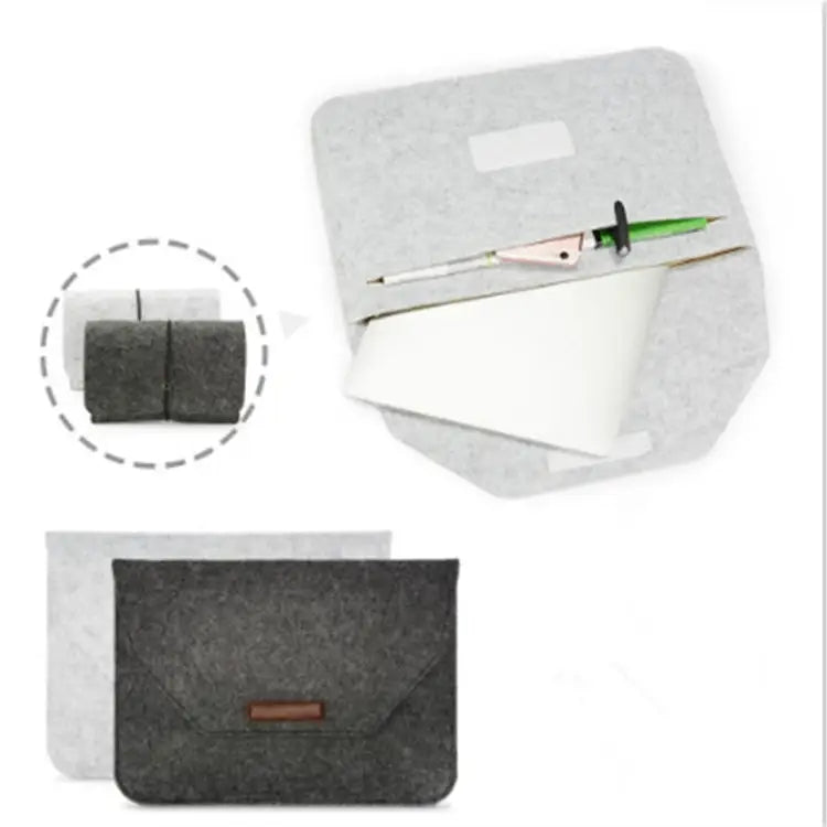 Portable Air Permeable Felt Sleeve Bag for MacBook Laptop with Power Storage Bag 12 inch 13 inch 15 inch 11 inch