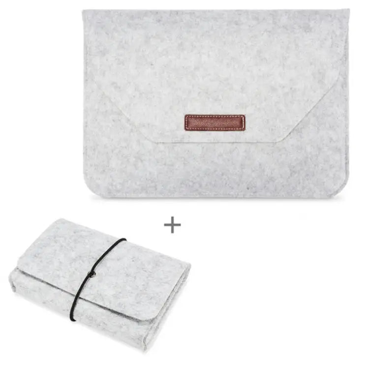 Portable Air Permeable Felt Sleeve Bag for MacBook Laptop with Power Storage Bag 12 inch 13 inch 15 inch 11 inch - 12