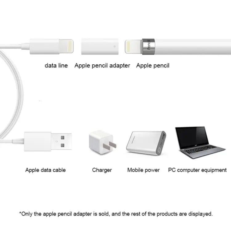Portable Charging Adapter for Apple Pencil 8Pin - 8Pin