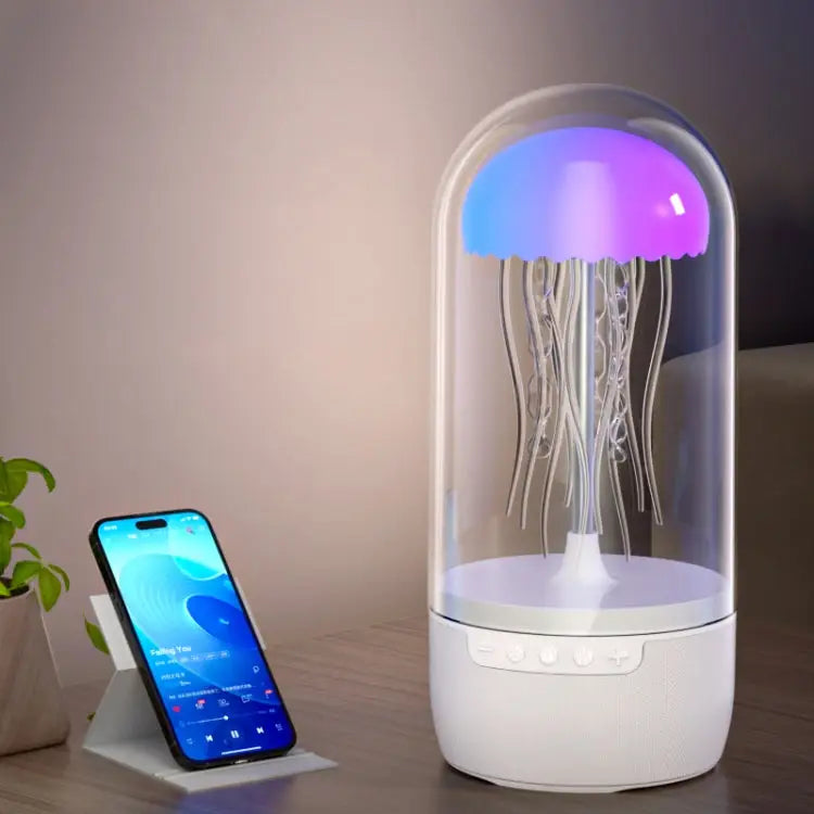 Portable Colorful Atmosphere Light Jellyfish Rhythmic Bluetooth Speaker K19 - K19 - Apple Accessories
