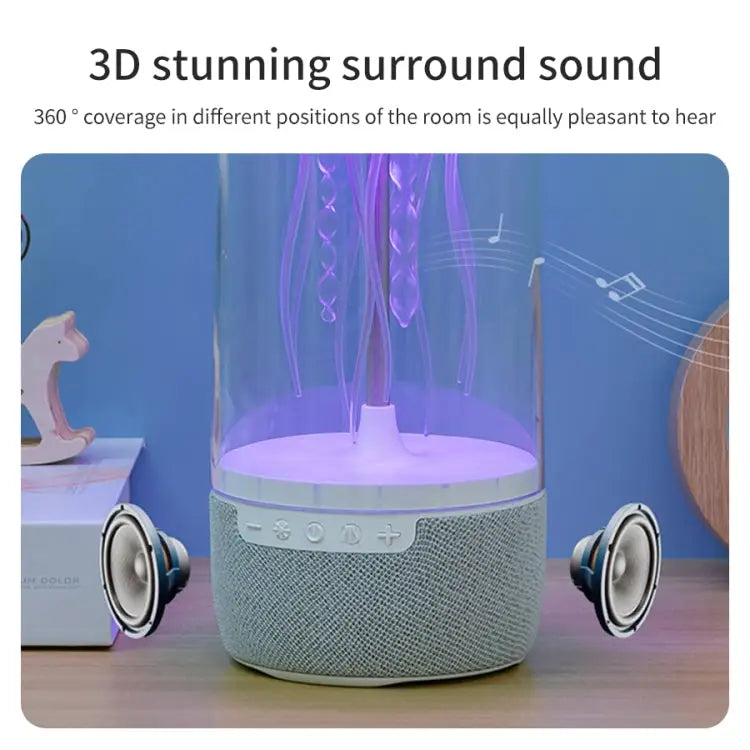 Portable Colorful Atmosphere Light Jellyfish Rhythmic Bluetooth Speaker K19 - K19 - Apple Accessories