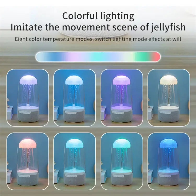 Portable Colorful Atmosphere Light Jellyfish Rhythmic Bluetooth Speaker K19 - K19 - Apple Accessories