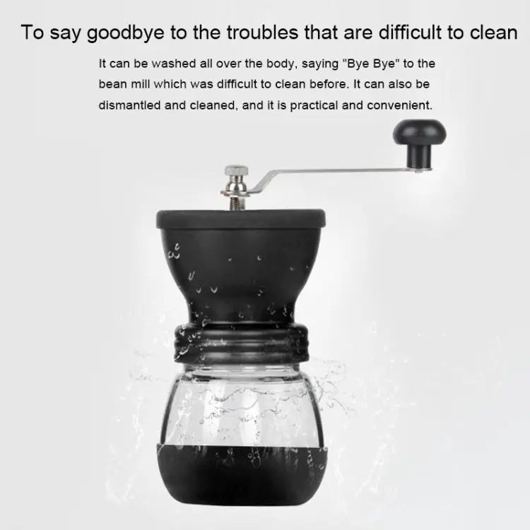 Portable Conical Burr Mill Manual Spice Herbs Hand Grinding Machine Coffee Bean Grinder with Seal Pot With Seal Pot