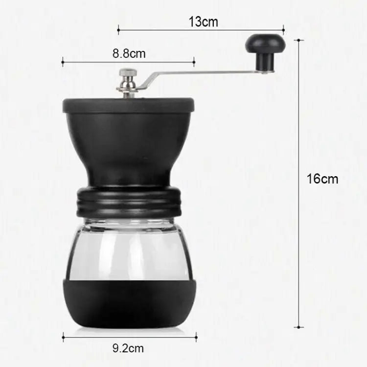 Portable Conical Burr Mill Manual Spice Herbs Hand Grinding Machine Coffee Bean Grinder with Seal Pot With Seal Pot