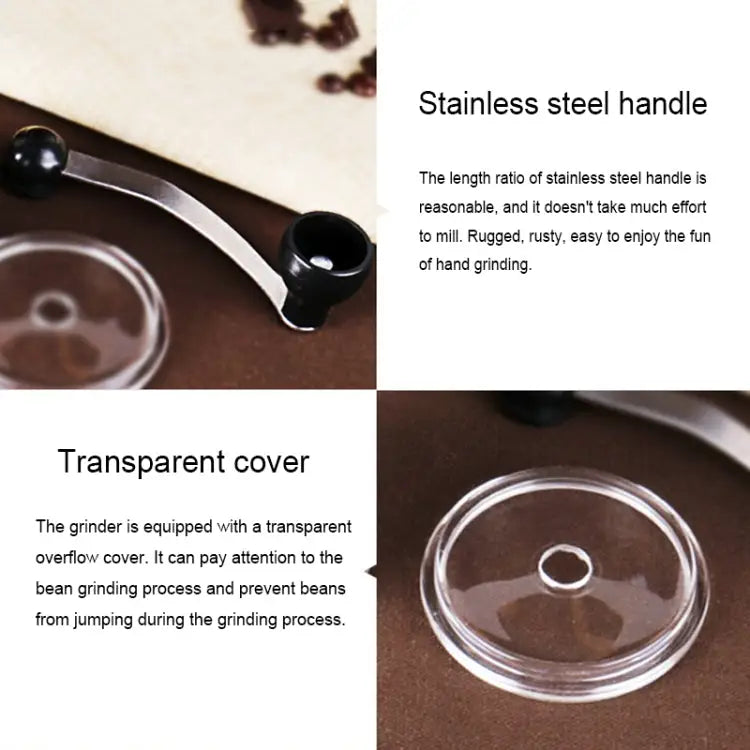 Portable Conical Burr Mill Manual Spice Herbs Hand Grinding Machine Coffee Grinder Capacity: 20g Capacity: 20g