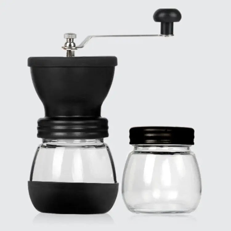 Portable Conical Burr Mill Manual Spice Herbs Hand Grinding Machine Coffee Bean Grinder with Seal Pot With Seal Pot