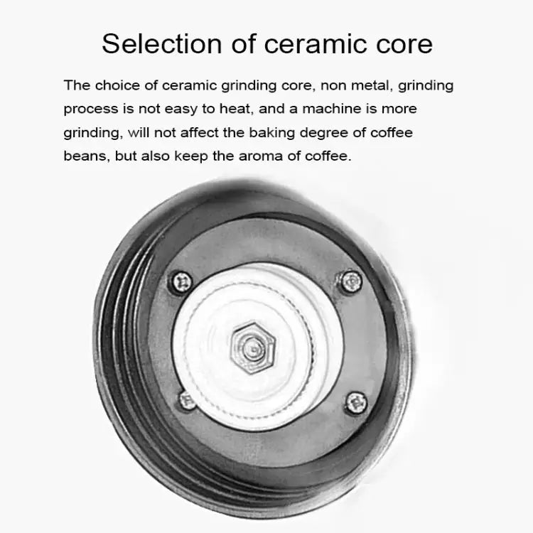 Portable Conical Burr Mill Manual Spice Herbs Hand Grinding Machine Coffee Bean Grinder with Seal Pot With Seal Pot