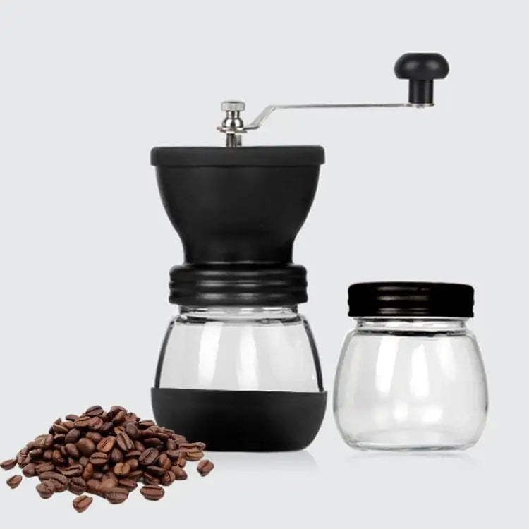 Portable Conical Burr Mill Manual Spice Herbs Hand Grinding Machine Coffee Bean Grinder with Seal Pot With Seal Pot