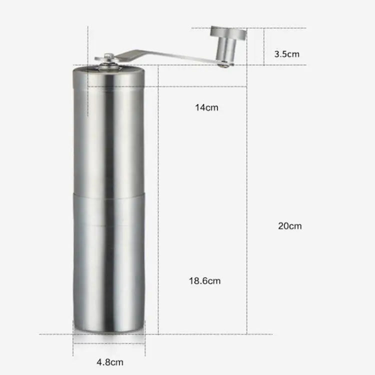Portable Conical Burr Mill Manual Stainless Steel Bean Pepper Hand Crank Coffee Grinder Gift Box Package Coffee Bean