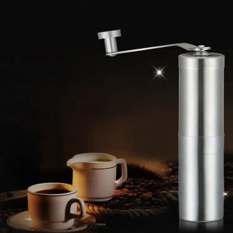 Portable Conical Burr Mill Manual Stainless Steel Bean Pepper Hand Crank Coffee Grinder Gift Box Package Coffee Bean