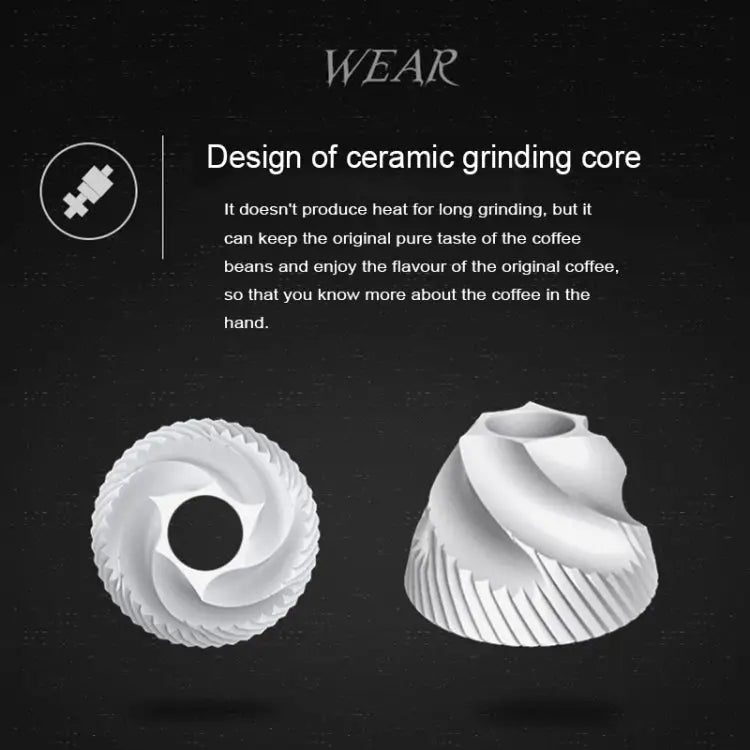 Portable Conical Burr Mill Manual Stainless Steel Bean Pepper Hand Crank Coffee Grinder Gift Box Package Coffee Bean