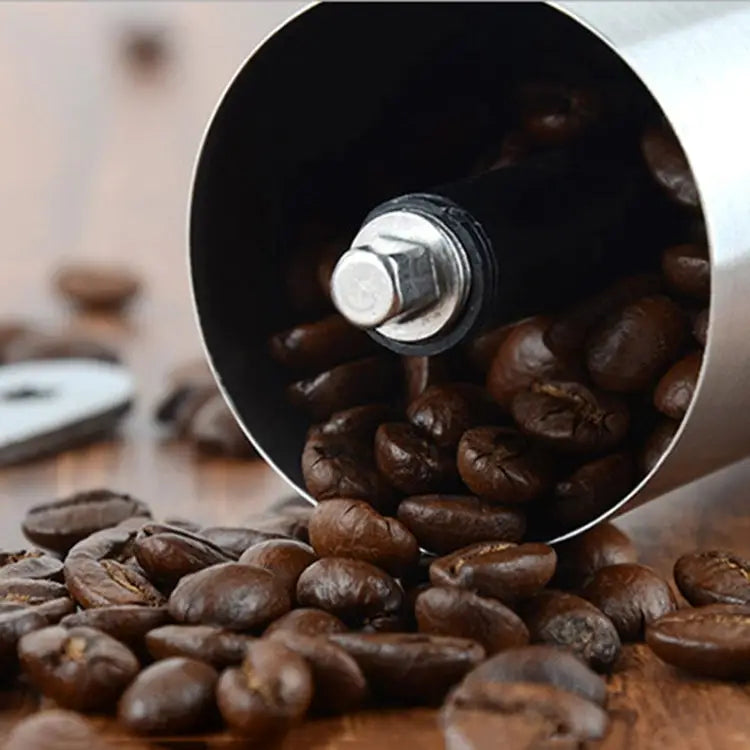 Portable Conical Burr Mill Manual Stainless Steel Bean Pepper Hand Crank Coffee Grinder Gift Box Package Coffee Bean