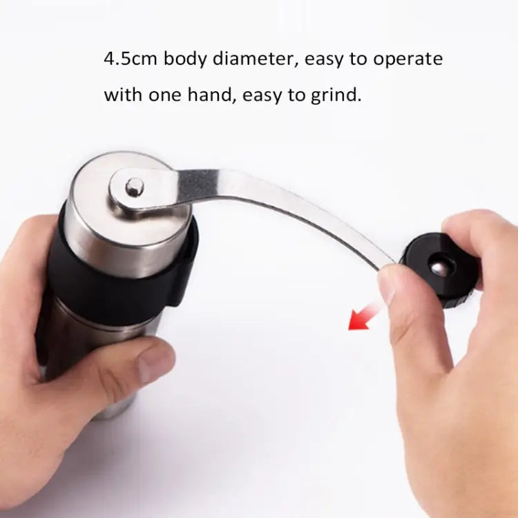 Portable Conical Burr Mill Manual Stainless Steel Hand Crank Coffee Bean Grinder Capacity: 30g Capacity: 30g