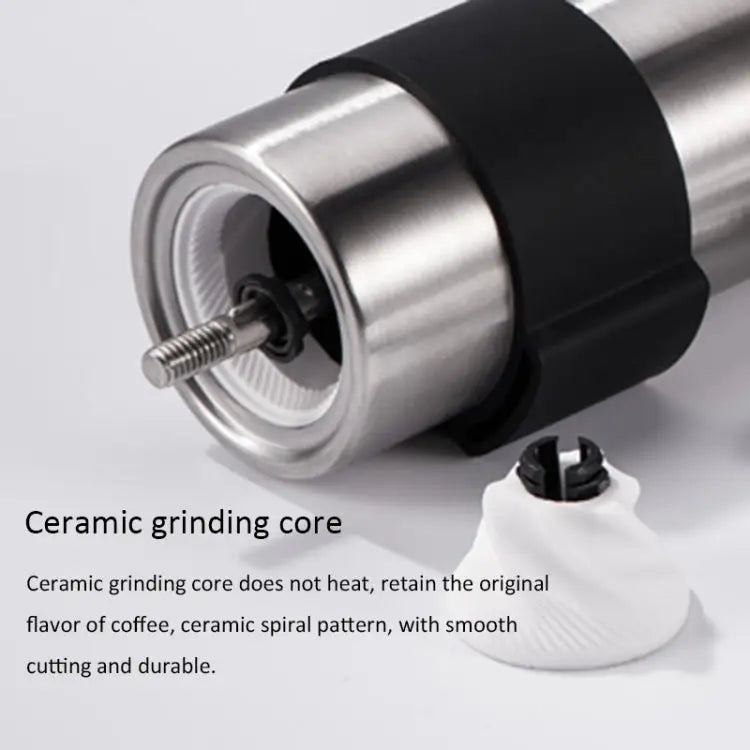 Portable Conical Burr Mill Manual Stainless Steel Hand Crank Coffee Bean Grinder Capacity: 30g Capacity: 30g