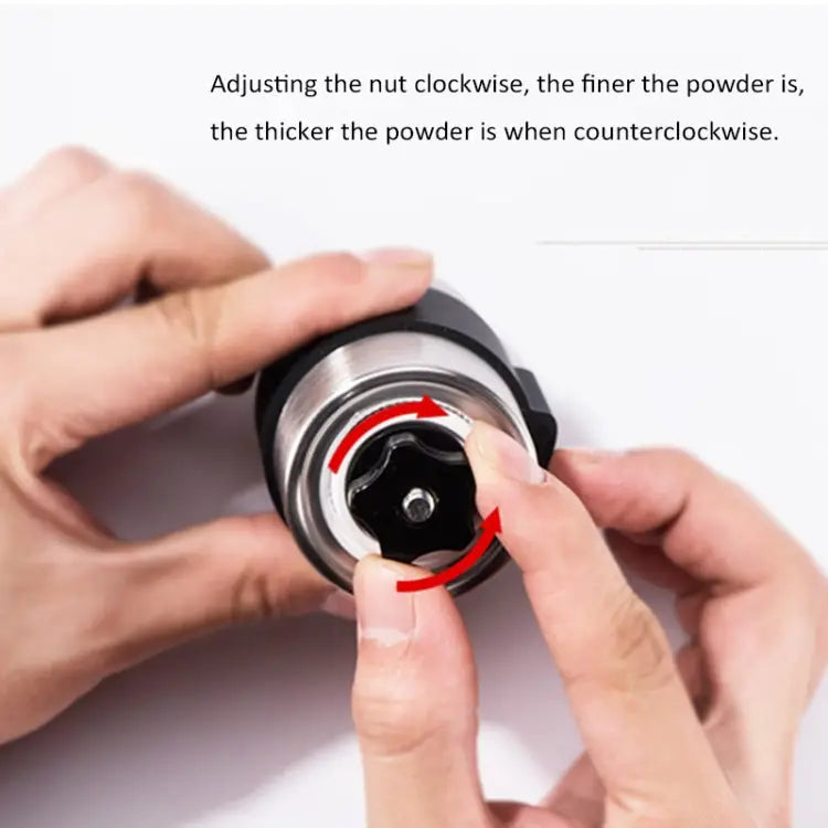 Portable Conical Burr Mill Manual Stainless Steel Hand Crank Coffee Bean Grinder Capacity: 30g Capacity: 30g