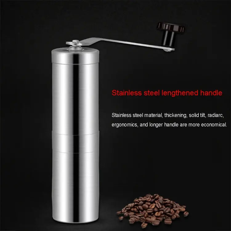 Portable Conical Burr Mill Manual Stainless Steel Hand Crank Coffee Bean Grinder Capacity: 40g Stainless Steel