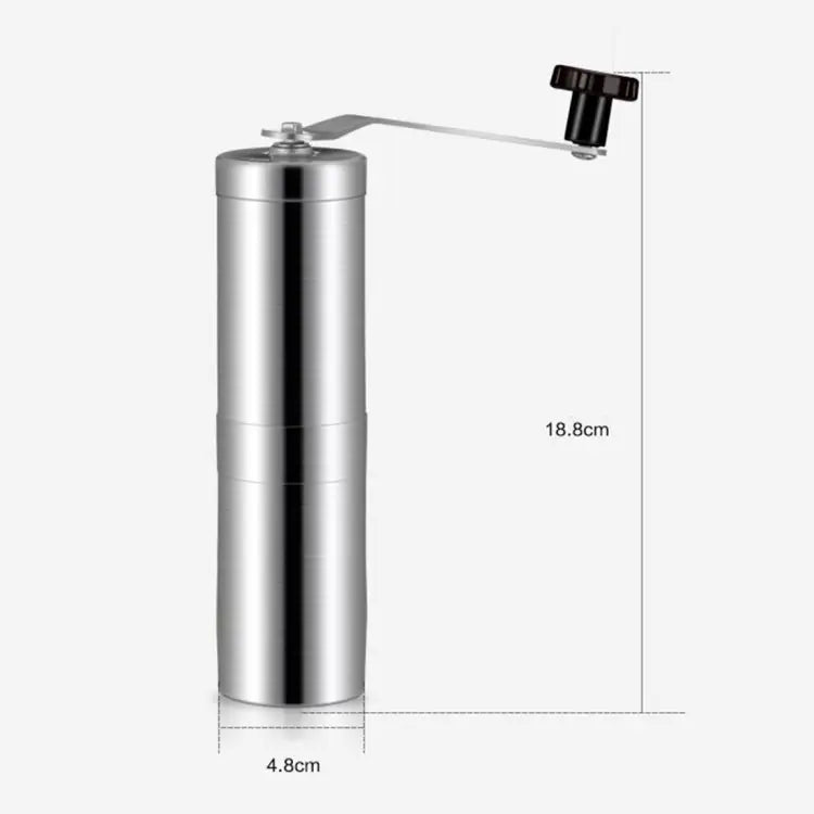 Portable Conical Burr Mill Manual Stainless Steel Hand Crank Coffee Bean Grinder Capacity: 40g Stainless Steel