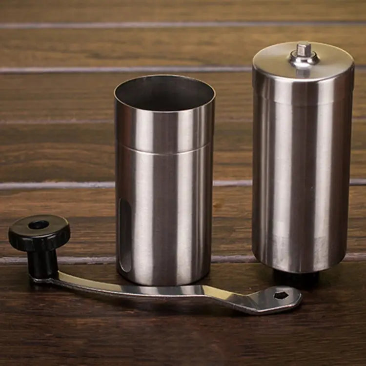Portable Conical Burr Mill Manual Stainless Steel Hand Crank Coffee Bean Grinder Capacity: 40g Stainless Steel