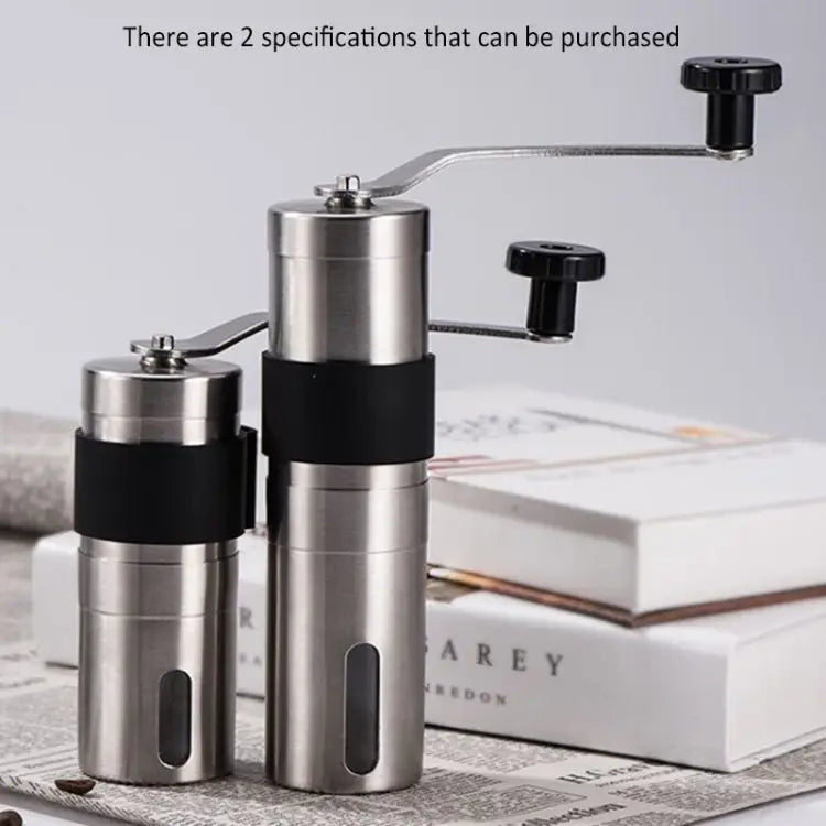 Portable Conical Burr Mill Manual Stainless Steel Hand Crank Coffee Bean Grinder Capacity: 30g Capacity: 30g