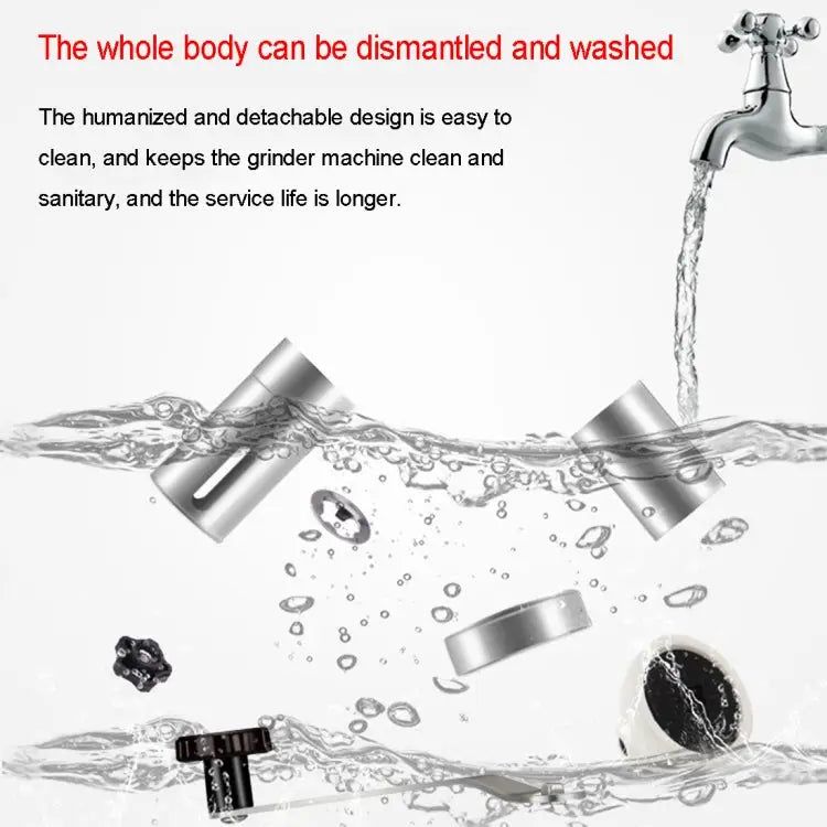 Portable Conical Burr Mill Manual Stainless Steel Hand Crank Coffee Bean Grinder Capacity: 40g Stainless Steel