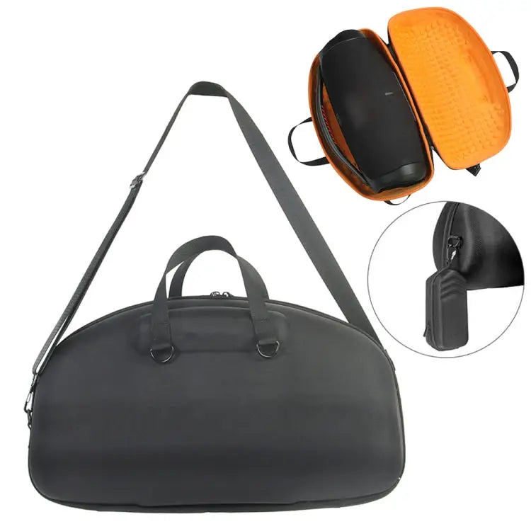 Portable EVA Case Storage Bag with Charger Box 413086 - 413086 / Black + Orange - Apple Accessories