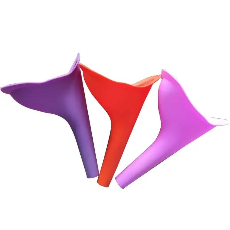 Portable Female Women Urinal Urination Toilet Silicone Urine Pee Device Funnel Camping Travel Random Color Delivery
