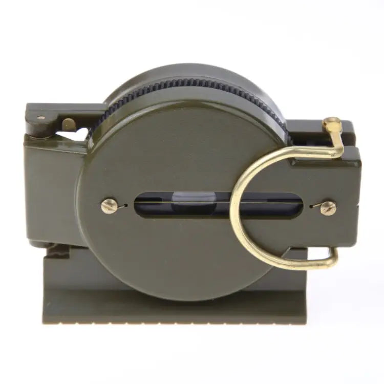 Portable Folding Army Green Lens Compass Multifunction Mini Camping Climbing Outdoor Tool Army Green - Army Green