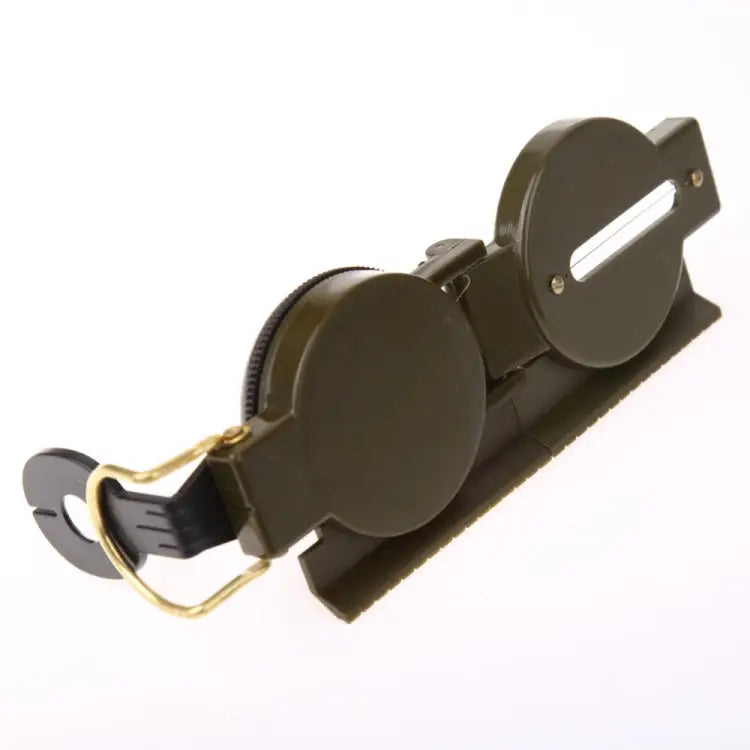 Portable Folding Army Green Lens Compass Multifunction Mini Camping Climbing Outdoor Tool Army Green - Army Green