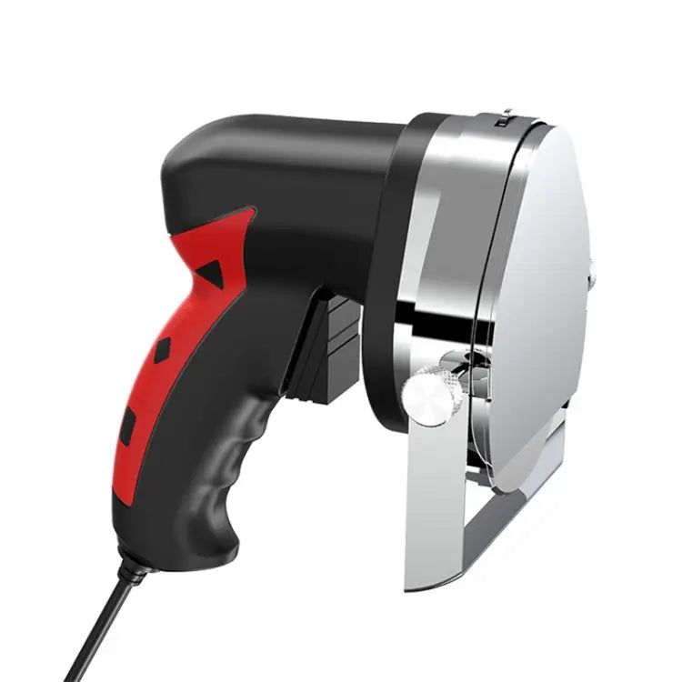 Portable Meat Slicer Electric Meat Cutter Turkish Barbecue Slicer EU Plug Black Red - Black Red