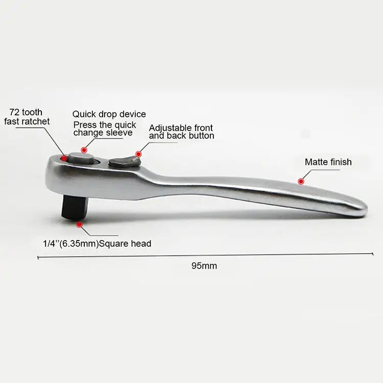 Portable Mini Single-Ended Torque Rachet Wrench Spanner Hand Repair Tools Single-Ended Wrench - Single-Ended Wrench