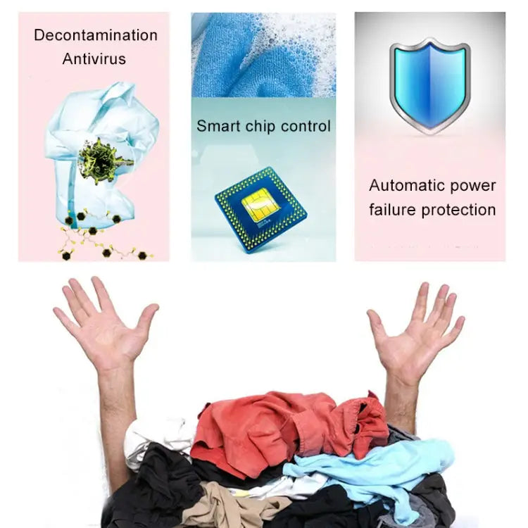Portable Mini Ultrasonic Washing Machine Cleaner for Clothing / Vegetable / Fruit Water Drop Style - Water Drop Style