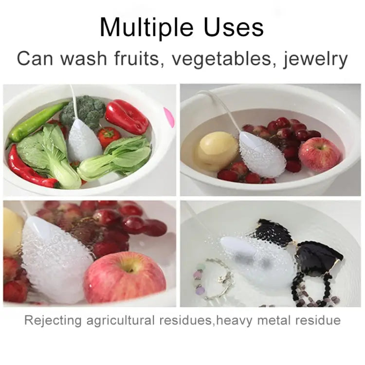 Portable Mini Ultrasonic Washing Machine Cleaner for Clothing / Vegetable / Fruit Water Drop Style - Water Drop Style