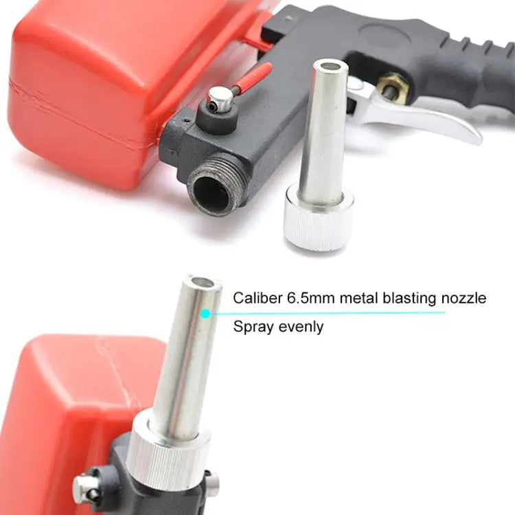 Portable Red Gravitational Sandblasting Machine Mini Rust-proof Sandblaster Red - Red