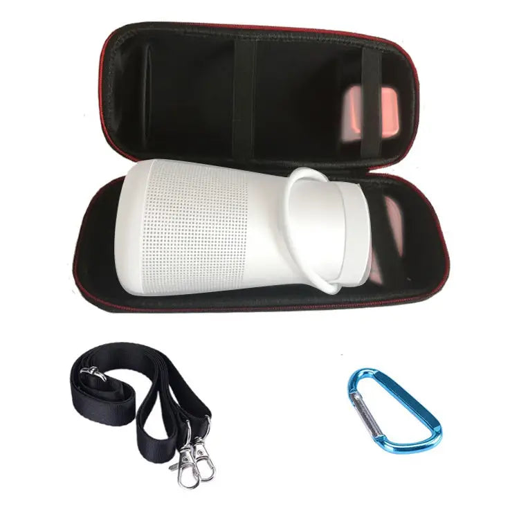 Portable Shockproof Bluetooth Speaker Single Shoulder Protective Box Storage Bag for BOSE Soundlink Revolve+ - Black