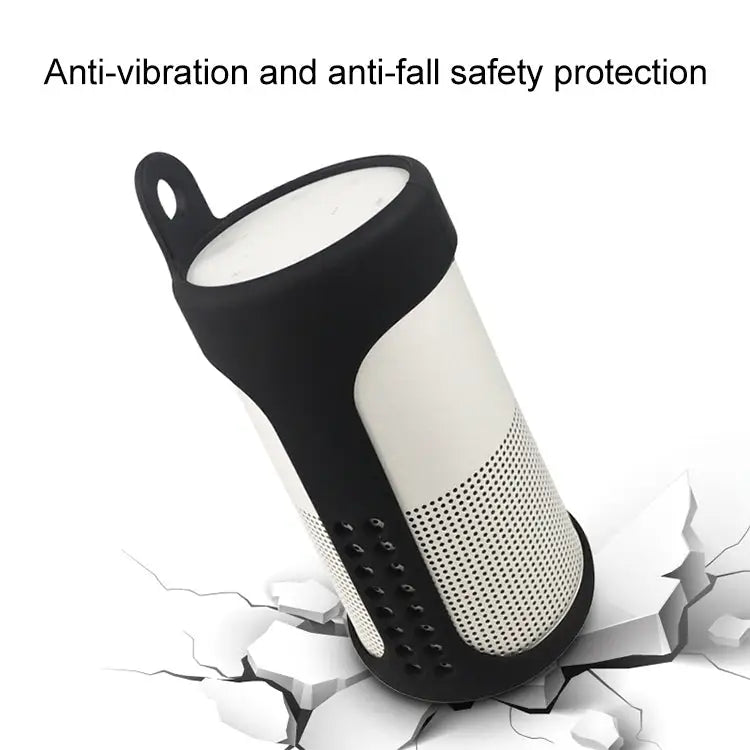 Portable Shockproof Silica Gel Bluetooth Speaker Protective Case for Bose Soundlink Revolve - Blue