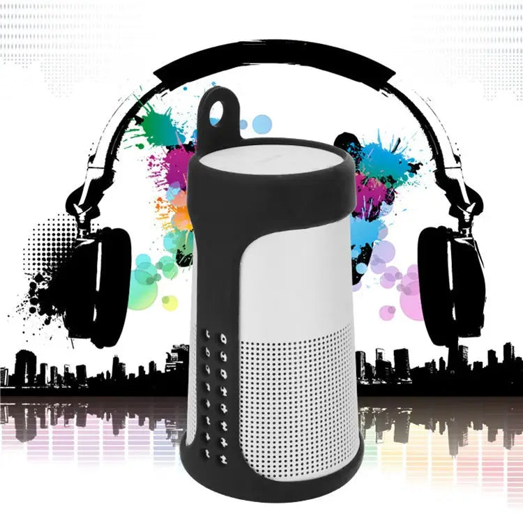 Portable Shockproof Silica Gel Bluetooth Speaker Protective Case for Bose Soundlink Revolve - Blue