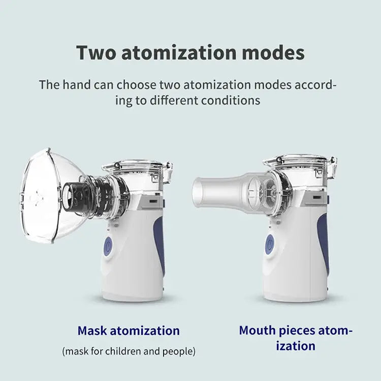 Portable Ultrasonic Nebulizer Mini Handheld Inhaler Respirator Health Care Home Machine Atomizer for Children - Mini