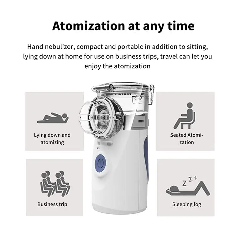 Portable Ultrasonic Nebulizer Mini Handheld Inhaler Respirator Health Care Home Machine Atomizer for Children - Mini