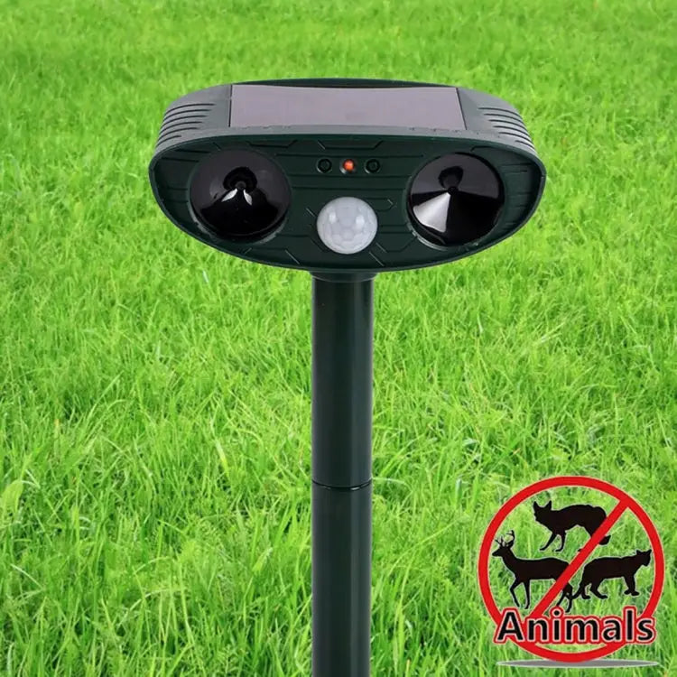 Powerful Ultrasonic Solar-powered Animal Repeller With PIR Sensor & Light Sensor RC-511 - RC-511