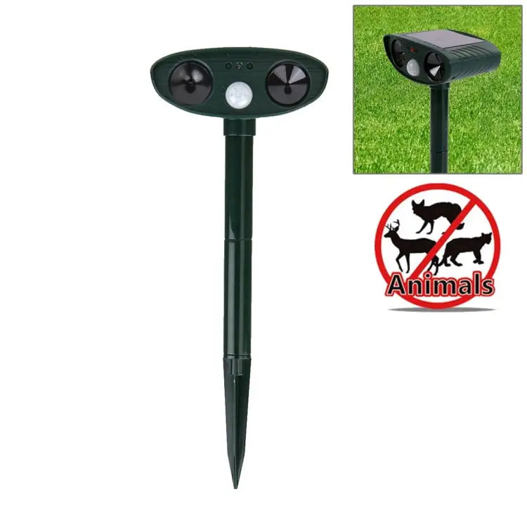 Powerful Ultrasonic Solar-powered Animal Repeller With PIR Sensor & Light Sensor RC-511 - RC-511