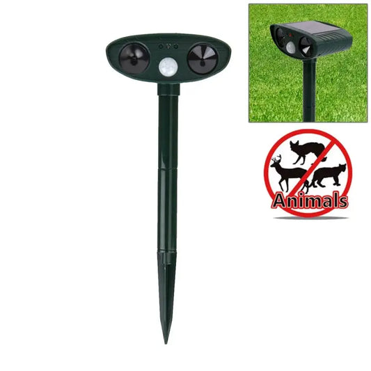 Powerful Ultrasonic Solar-powered Animal Repeller With PIR Sensor & Light Sensor RC-511 - RC-511