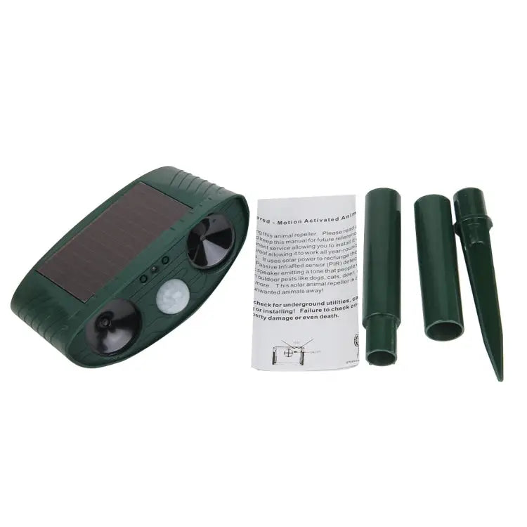 Powerful Ultrasonic Solar-powered Animal Repeller With PIR Sensor & Light Sensor RC-511 - RC-511