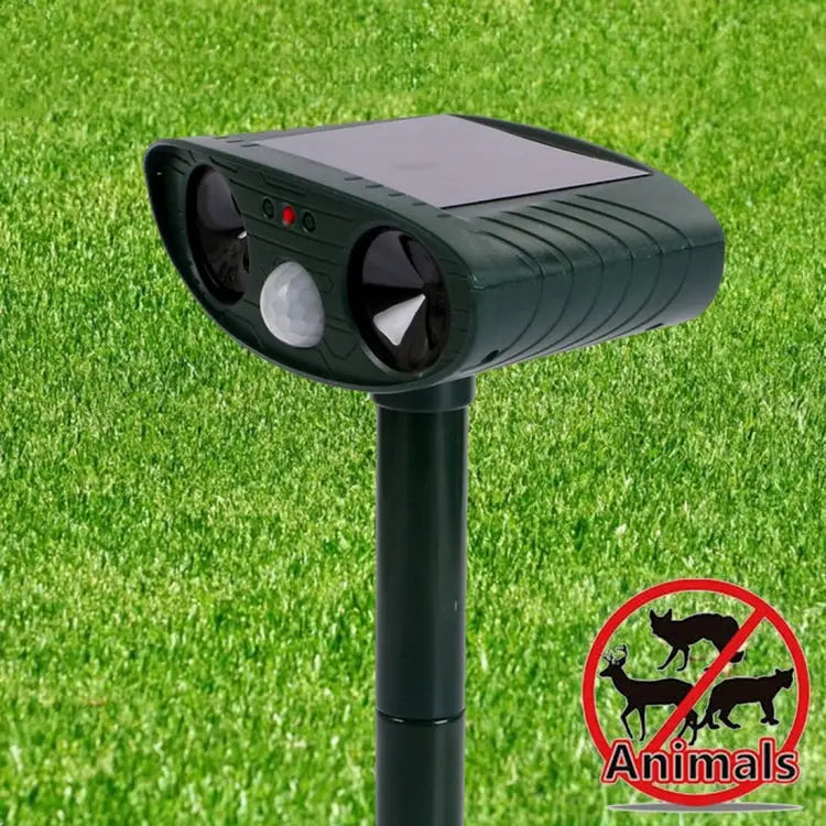 Powerful Ultrasonic Solar-powered Animal Repeller With PIR Sensor & Light Sensor RC-511 - RC-511